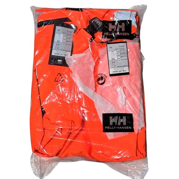 Helly Hansen High Visibility Bib Overalls 4XL Orange/Navy Polyester ANSI Certifi